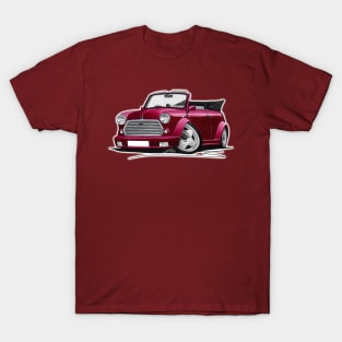 Mini Cabriolet Maroon T-Shirt